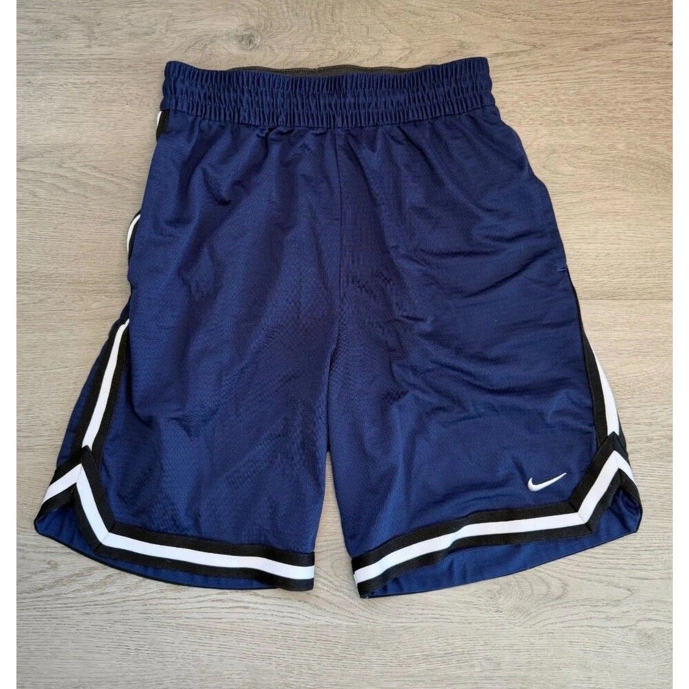 Nike Mens DNA Dri FIT 8" Basketball Shorts Navy Blue Size Small S EUC